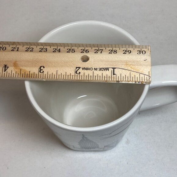 222 Fifth City Scenes Coffee Mug Empire State Building Fine China Black & White - Picture 8 of 8